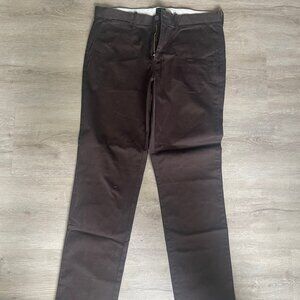 Men's J Crew stretch brown pants, straight leg
